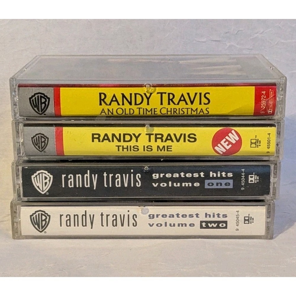 Randy Travis Cassettes Tapes Lot Of 4 Country Music 1980s 1990s Christmas Vtg - Picture 2 of 5